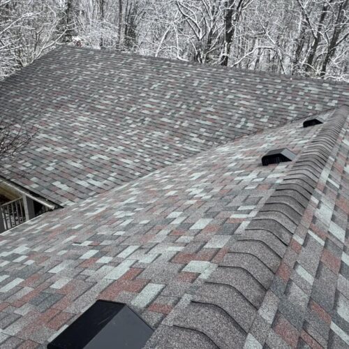 multi-colored roof