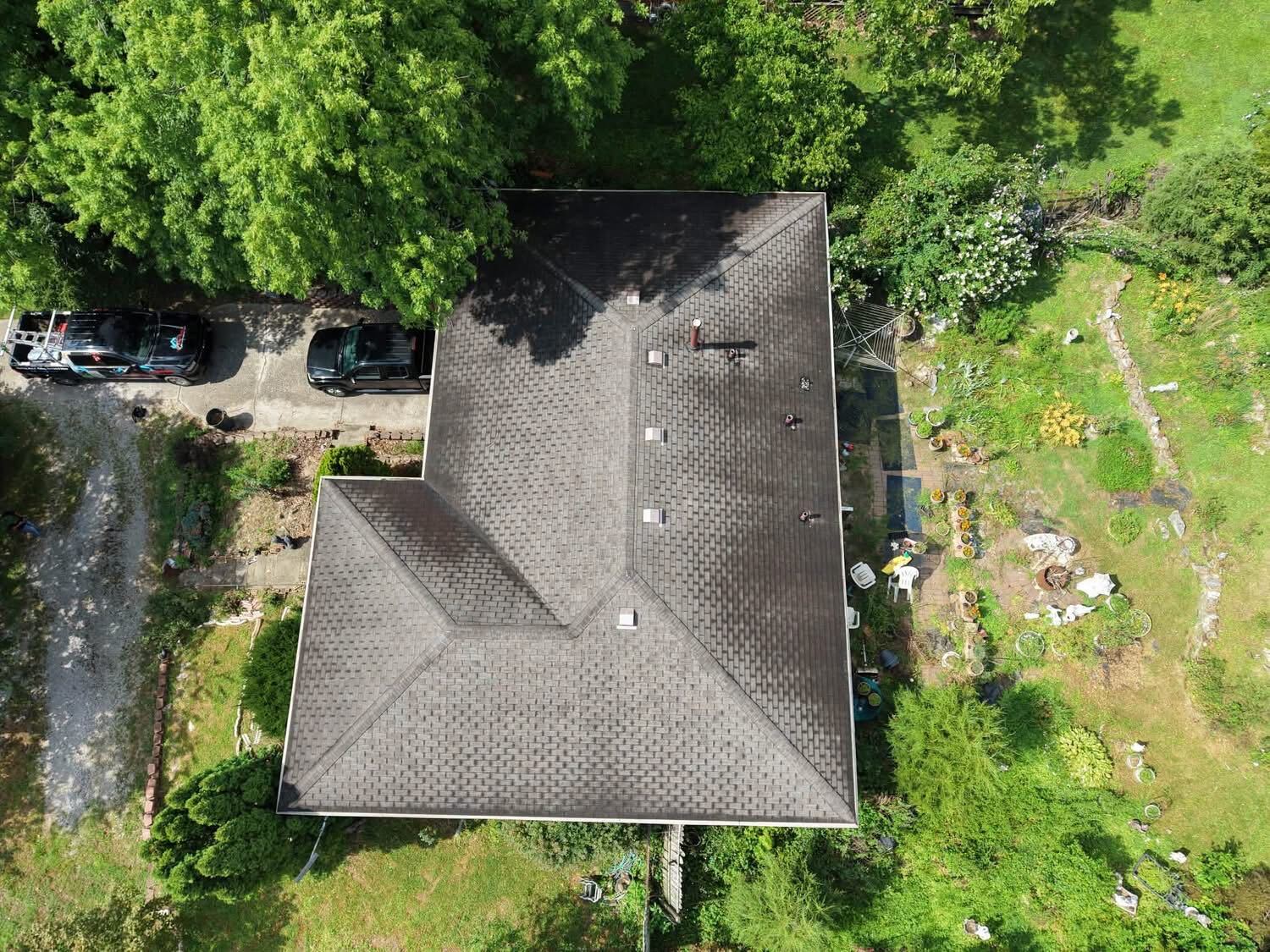 Roofing before